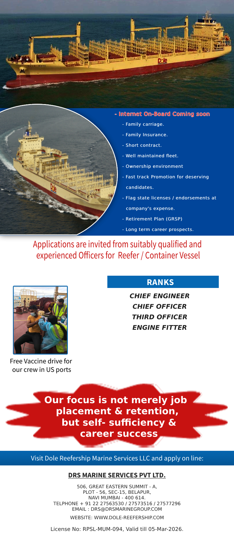 Dole Reefership Marine Services Ltd