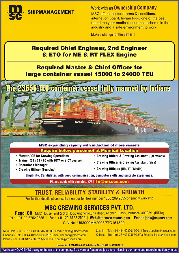 msc crewing