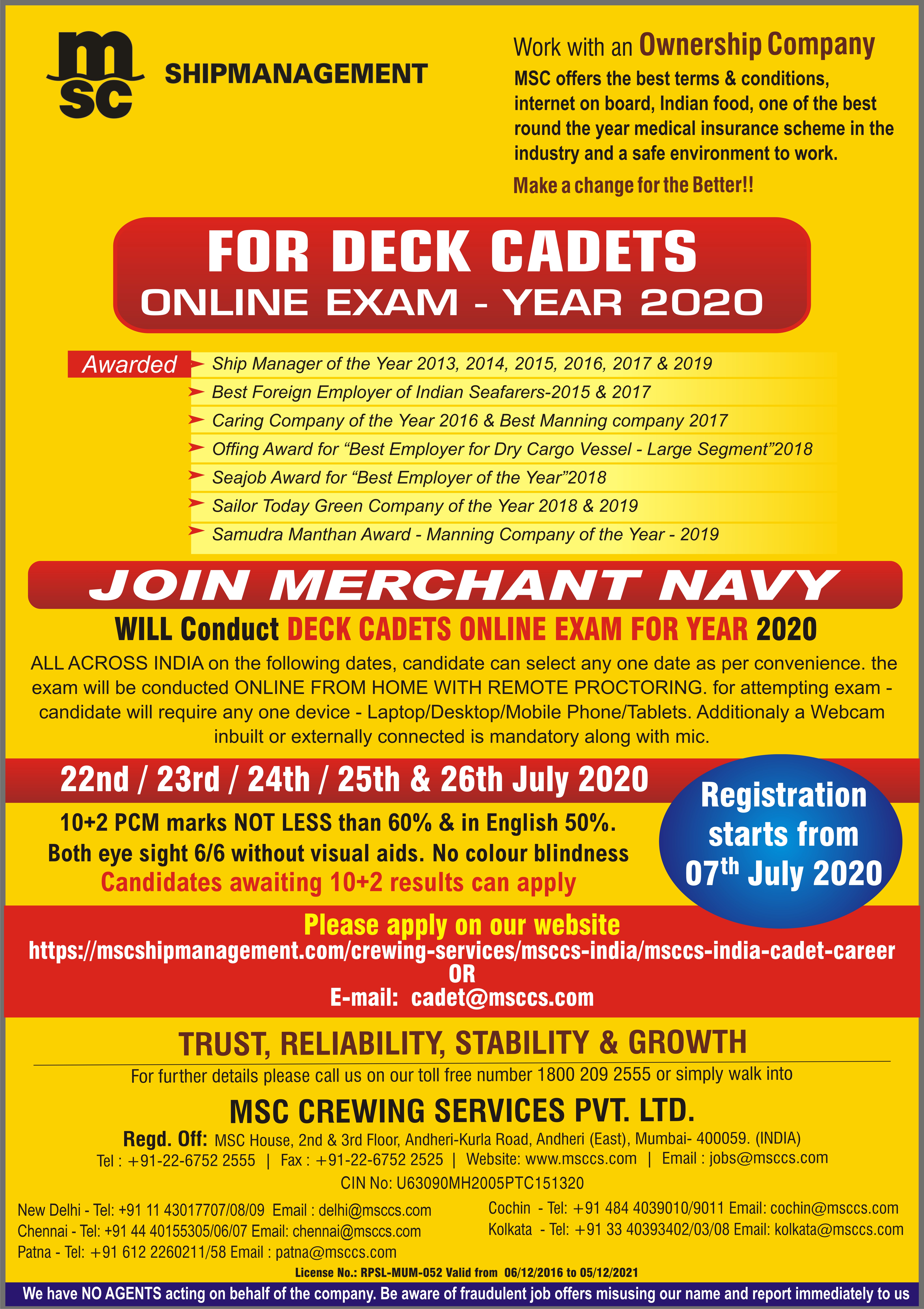 msc crewing