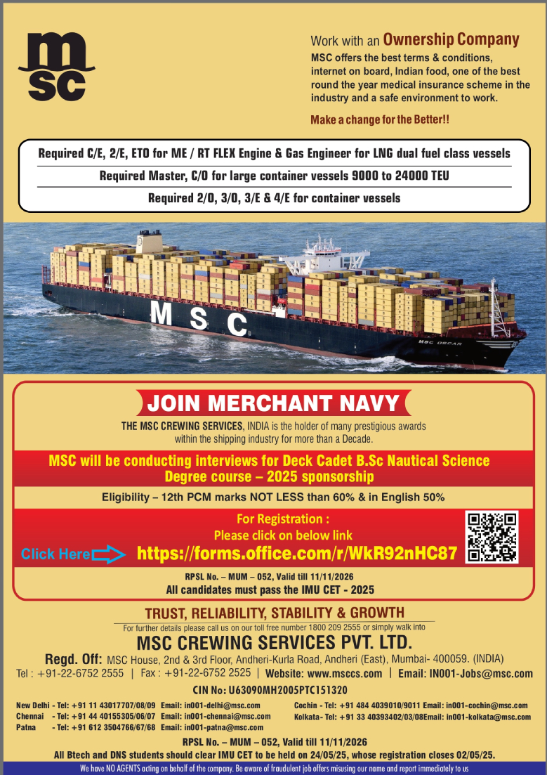 msc crewing