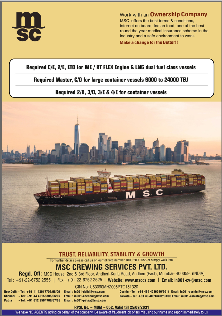 msc crewing