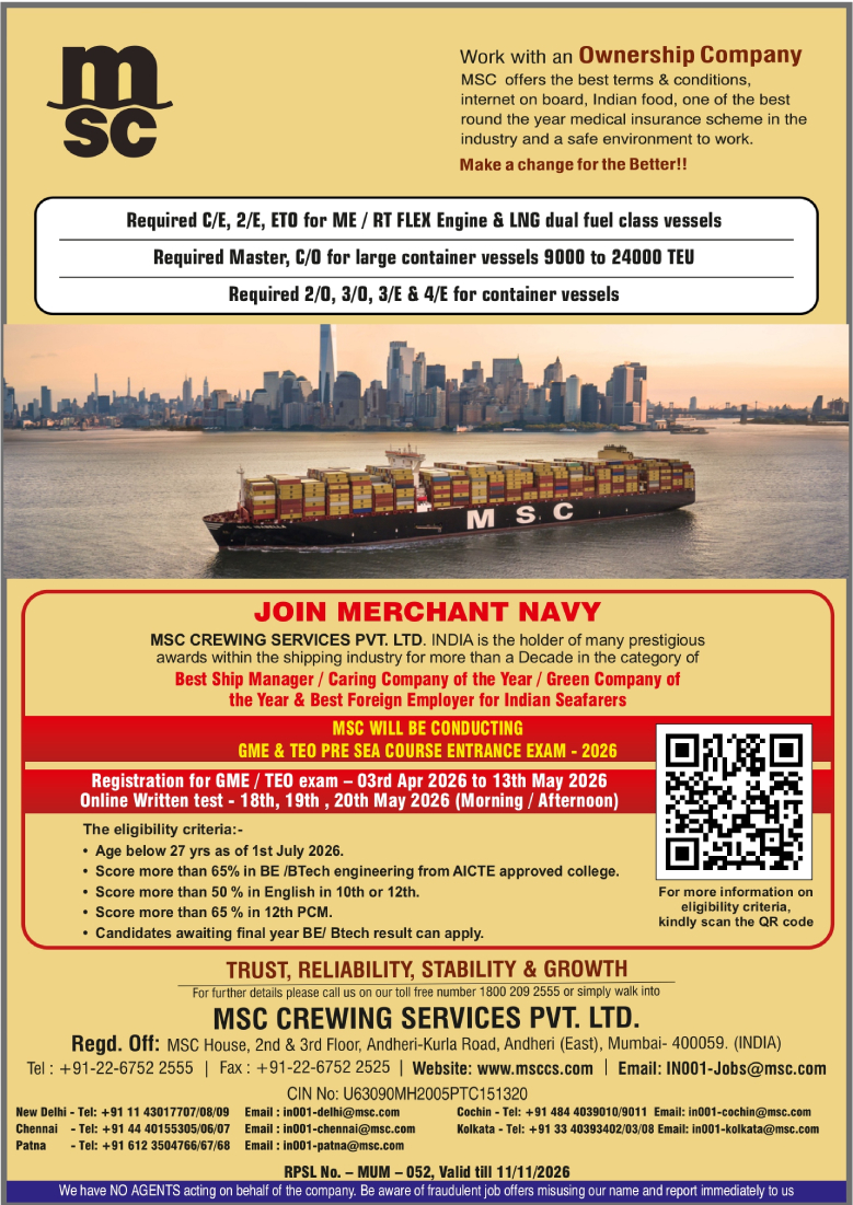 msc crewing
