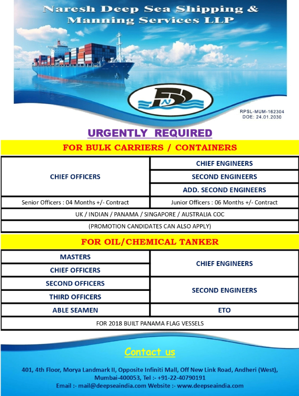 N.deep Sea Shipping & Manning Ser. Pvt. Ltd.