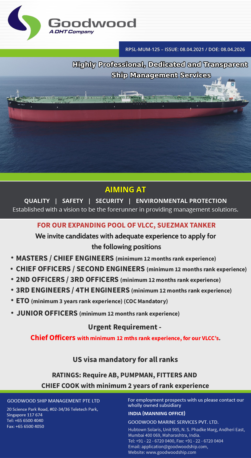 Goodwood Ship Management