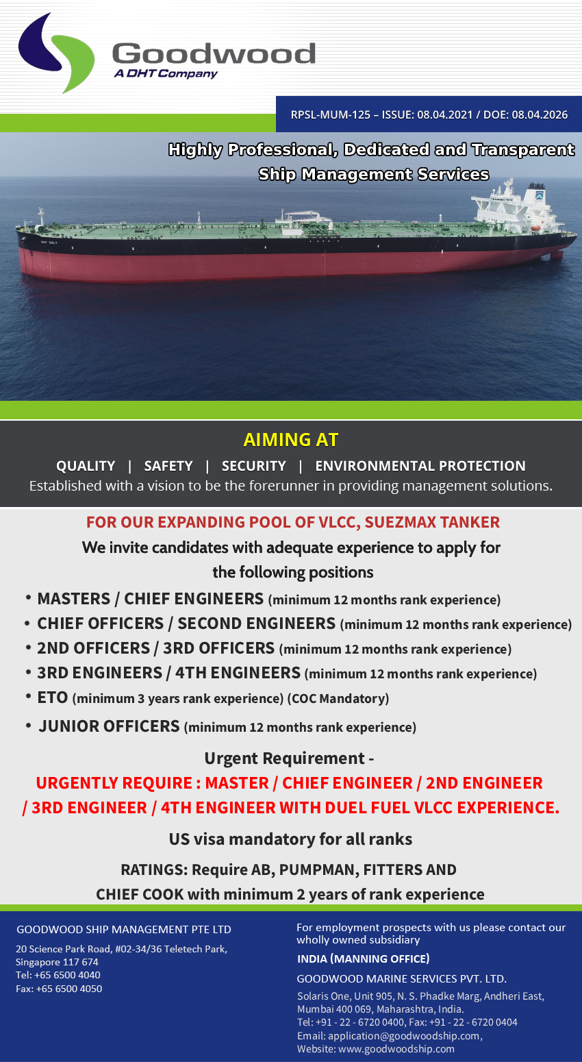 Goodwood Ship Management